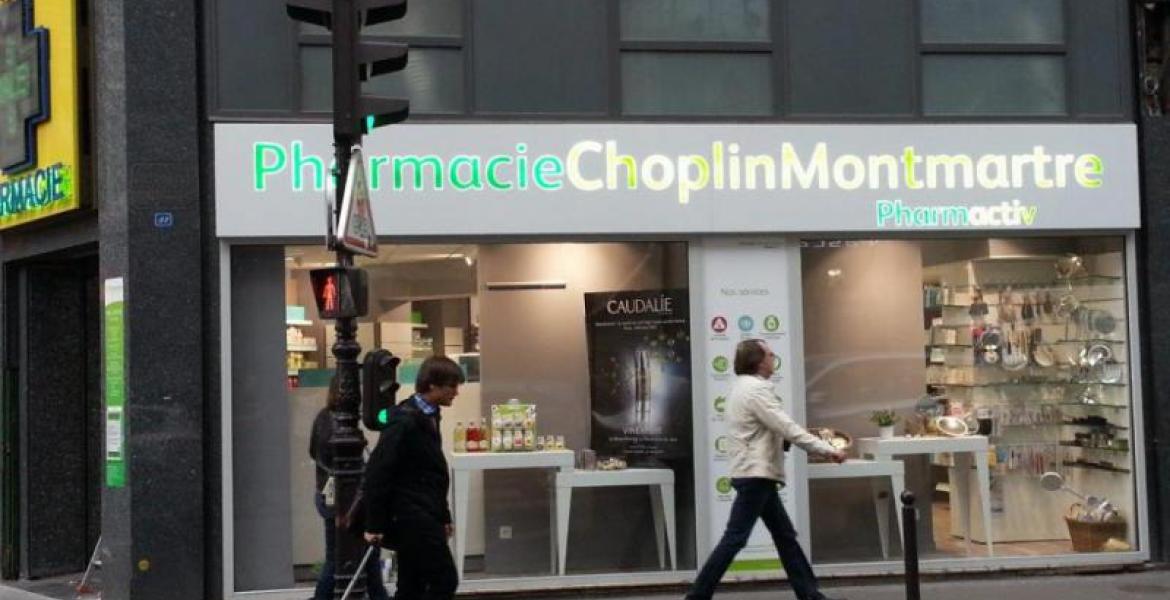 Façade de la Pharmacie Choplin-Montmartre